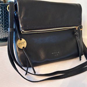 Margot New York Black Leather Robbie Bag *NEW